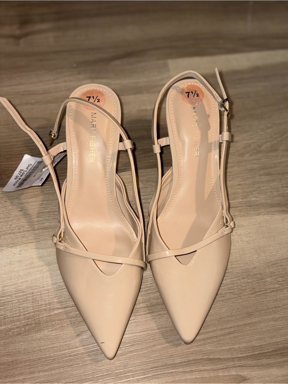 Marc Fisher Blush Pointed Toe Slingback Pumps